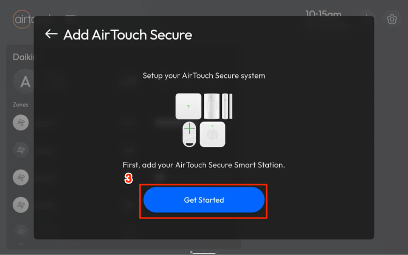 How do I onboard an AirTouch Secure Device to AirTouch Home?